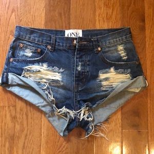 One teaspoon bandits jean shorts